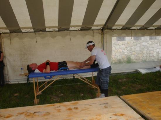 Thierry ( le Coach) est aussi  Masseur !